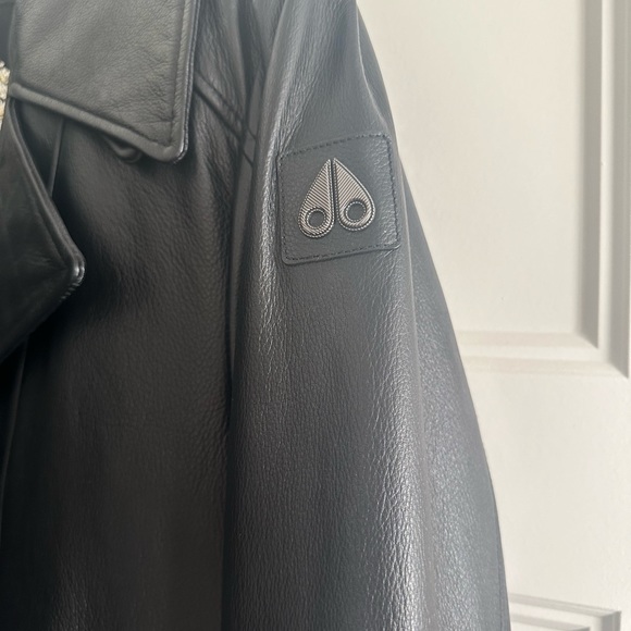 Moose Knuckles pebbled leather jacket - Picture 2 of 3